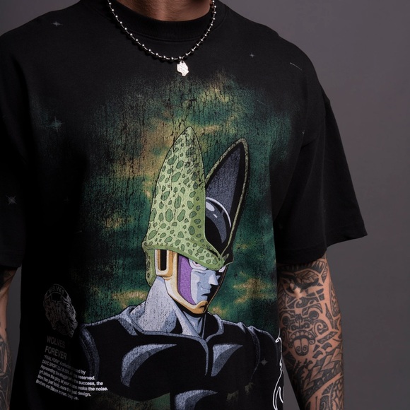 Darc Sport x Dragon Ball-Z - Cell Energy "PREMIUM" Oversized Tee - Picture 6 of 11